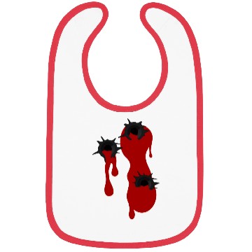 Discover Heart Shot Bullet Hole Gamer Halloween Gangster Bibs