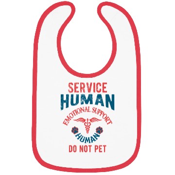 Discover Service Human Emotional Support Human Do Not Pet Bibs