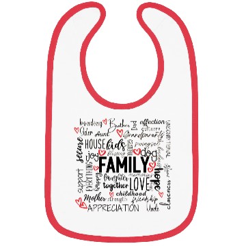 Discover Happy Family Reunion Typography Inspiration Bibs