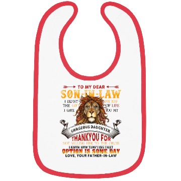 Discover Son-In-Law Quote Bibs