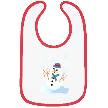 Discover Funny snowman christmas Bibs