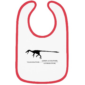 Discover Velociraptor Science Joke Bibs