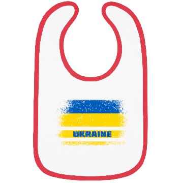Discover Ukraine vintage flag Bibs