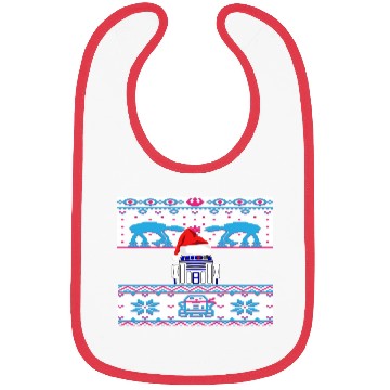 Discover R2D2 Ugly Christmas Sweater Bibs