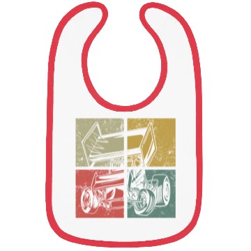 Discover Dirt Track Racing Race Sprint Car Bibs