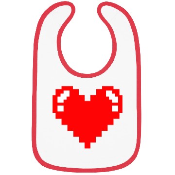 Discover Pixel Heart Gamer Gift Bibs