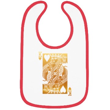 Discover King of Hearts Card 5884 Bibs