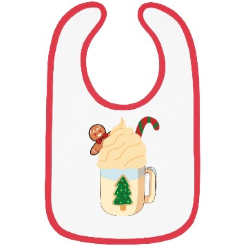 Discover Candy Cane and Hot Cocoa, Hot Chocolate Bibs