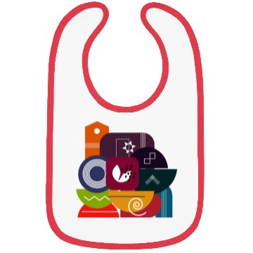 Discover Abstract Geometric Shapes Bibs