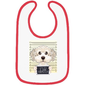 Discover Dear Mom I Can Explain I Bichon Frise Mom I Bichon Bibs
