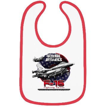 Discover F-16 Fighting Falcon General Dynamics Fighter Jet Bibs