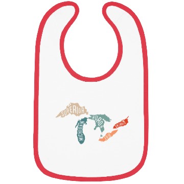 Discover Great lakes USA, Michigan Lake Erie Lake Bibs