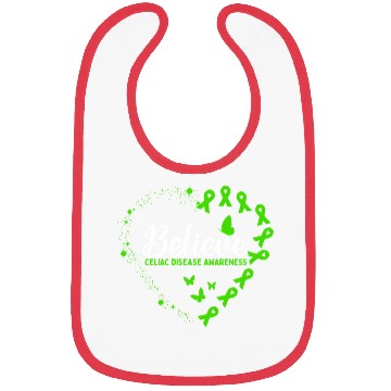 Discover Green Butterfly Celiac Disease Awareness Bibs