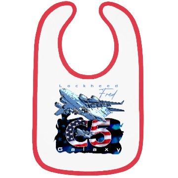 Discover C5 Galaxy Us Air Force Aircraft Bibs