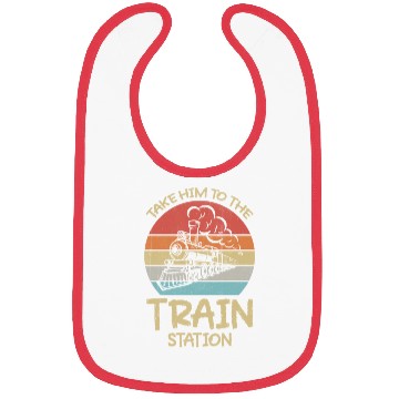 Discover Take Him To The Train Station Funny Bibs