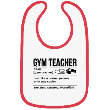 Discover Gym Teacher Definition Bibs
