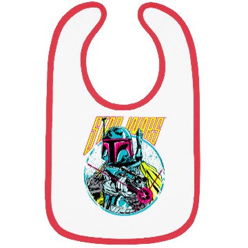Discover Star Wars Boba Fett Neon Blaster Vintage Graphic Bibs