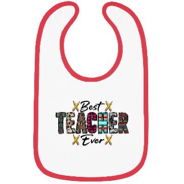 Discover Best Teacher Ever Bibs