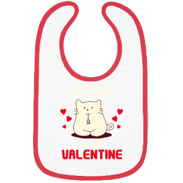 Discover My Cat Valentine Bibs