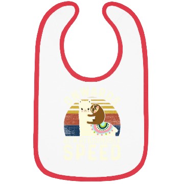 Discover Vintage Style Sloth Riding Alpaca - Funny Llama Bibs