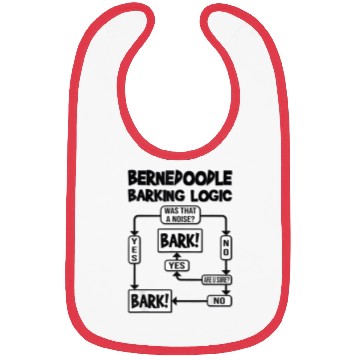 Discover Dog Barking Logic Funny Dog Idea Funny Bernedoodle Bibs