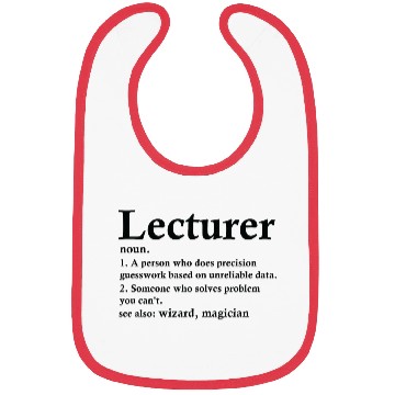 Discover Lecturer Definition Funny Docent Profession Bibs