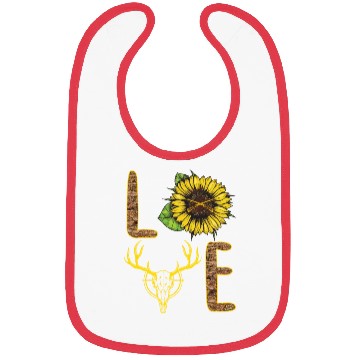 Discover Hunting Love Sunflower Bibs