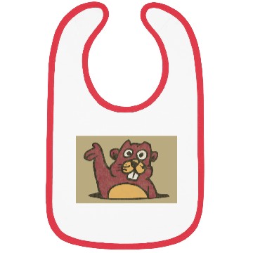 Discover Gopher Vintage Style Distressed (Gold) Bibs