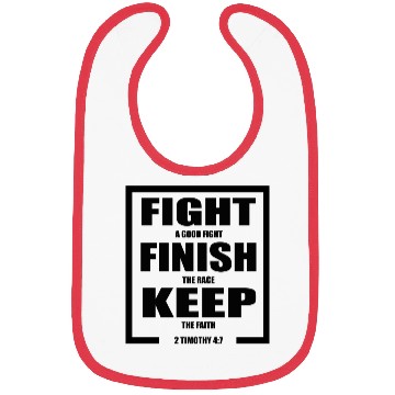 Discover Keep The Faith Bible Verse Bibs