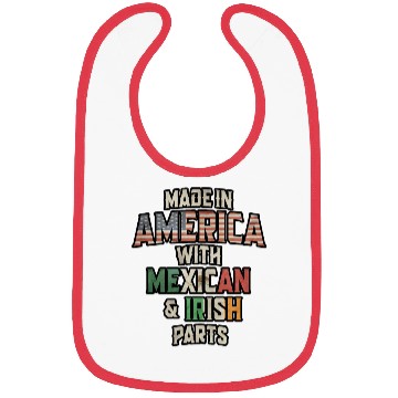 Discover Mexican And Irish Made In America Mix Heritage Vin Bibs