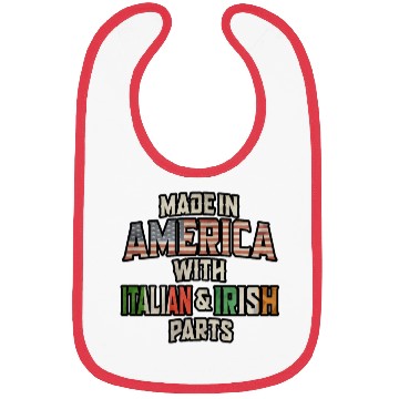 Discover Italian And Irish Made In America Mix Heritage Vin Bibs