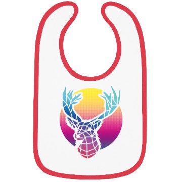 Discover Deer 80s Retro Old School Gift Idea 005-124 Bibs