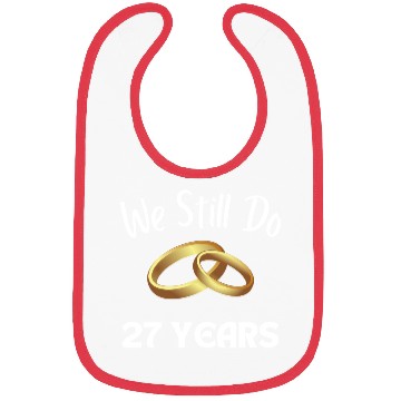 Discover Anniversary Gift For Couples 27 Years Bibs