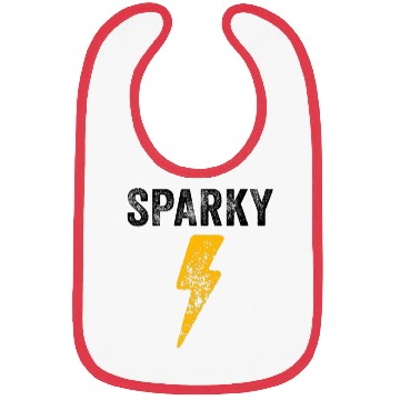 Discover Electrician Funny Sparky Nickname Lightning Bolt Bibs