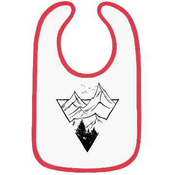 Discover Mountains, Forrest, Triangle Bibs