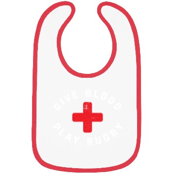 Discover Give Blood Play Rugby Funny Rugby Player Bibs