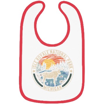 Discover Isle Royale National Park Bibs, Michigan Moose