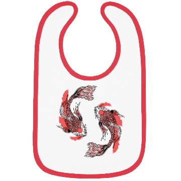 Discover Koi Fish Swirly Bibs