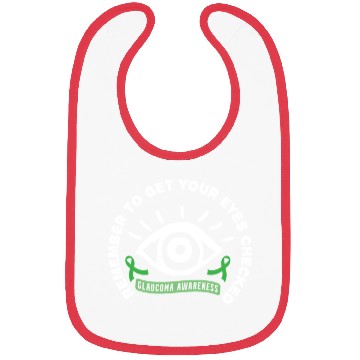 Discover Glaucoma Awareness Survivor Beat Warrior graphic Bibs
