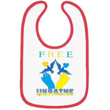 Discover Free Ukraine. Peace not War. Bibs