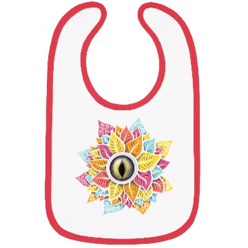 Discover Colorful Reptile Eye Flower Bibs