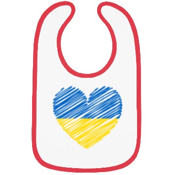 Discover I Stand With Ukraine Ukrainian Heart Flag Bibs