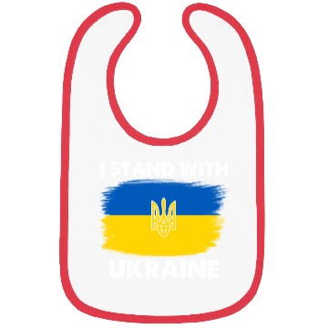 Discover I Stand with Ukraine Ukraine Flag Bibs