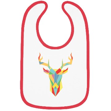 Discover Fractal Geometric Deer Design Bibs