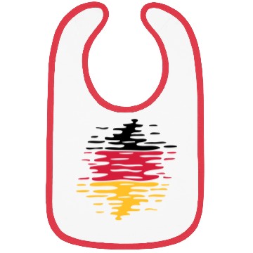 Discover Germany flag waves Bibs