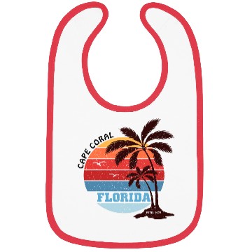 Discover Cape Coral Est.1973 Vintage Florida summer Gift Bibs