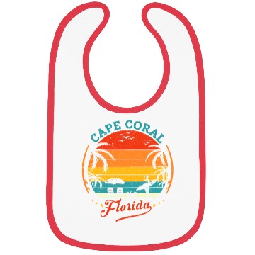Discover Cape Coral Est.1973 Vintage Florida summer Gift Bibs