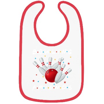 Discover Bowling Friends Playing Bowling Together Uniform Bibs