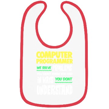 Discover Computer Programmer Geek Pun Apparel Bibs