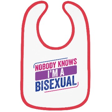 Discover Nobody Knows Bi Pride Bisexual Bisexuality Flag Bibs